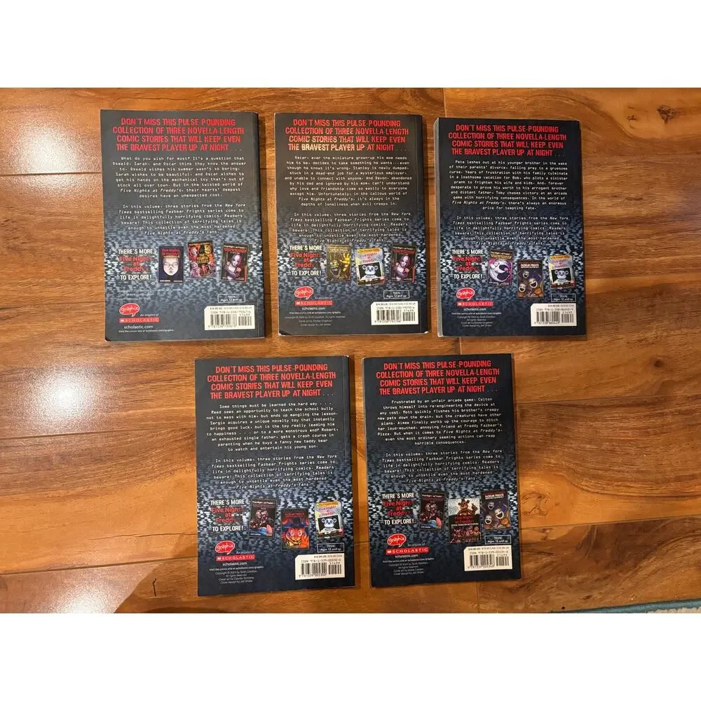 Five Nights at Freddy’s Fazbears Frights volumes 1-5. Paperback